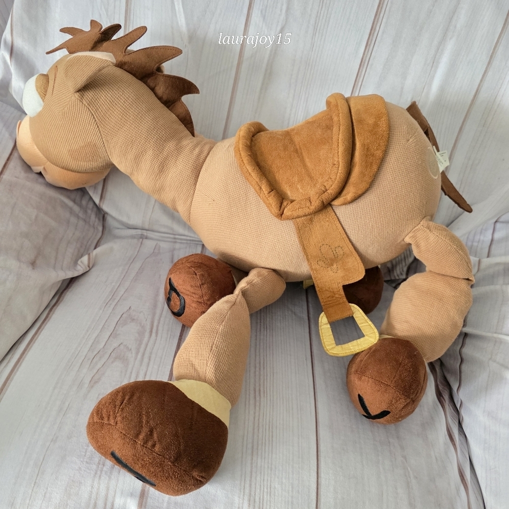 🌞SOLD🌞Disney Store Toy Story Bullseye Horse Plush Stuffed Toy Big Floppy 26 In - Picture 9 of 13